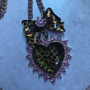 Cheetah Print Pendant Necklace